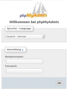 PHPMyAdmin - Login