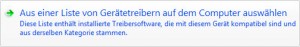 Windows 7 - Liste von Treibern