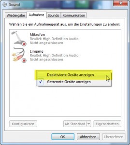 Windows 7 - deaktiviert Sound