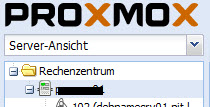 Proxmox - Rechenzentrum - Server-Ansicht
