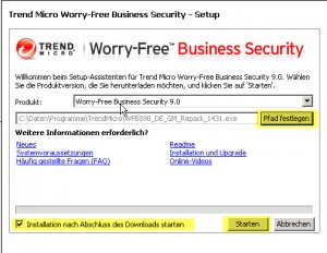 Trend Micro Worry-Free Installer