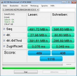 AS SSD Benchmark Samsung MZ7