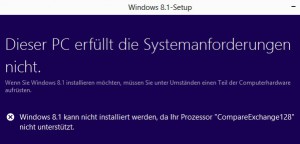 Windows 8 Fehler beim Update