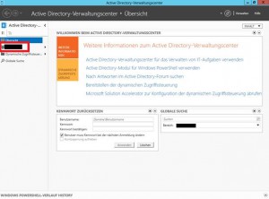 Windows Server 2012 Active Directory Übersicht