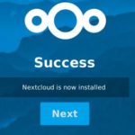 Nextcloud 10 Install Success