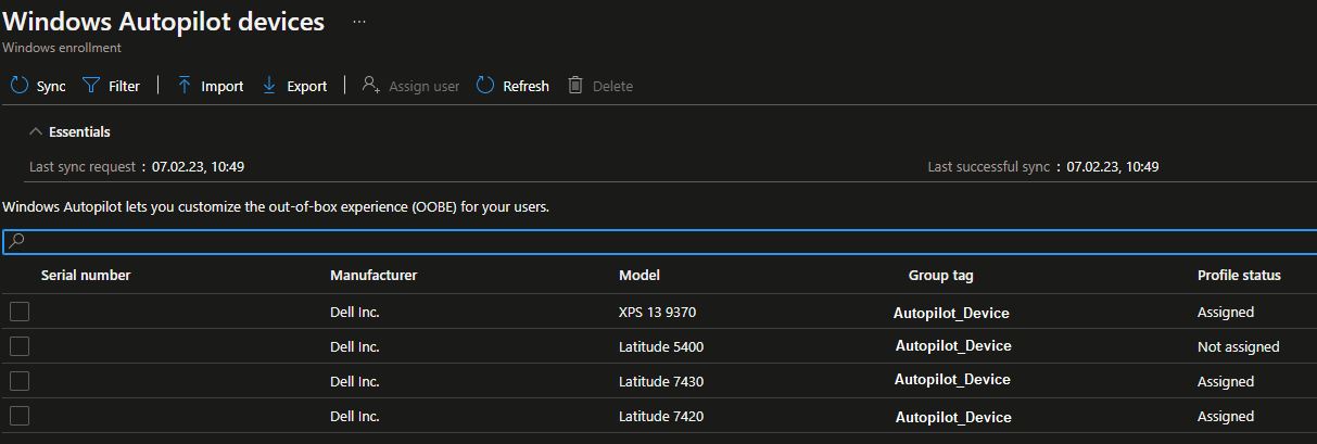 dynamic group assignment autopilot